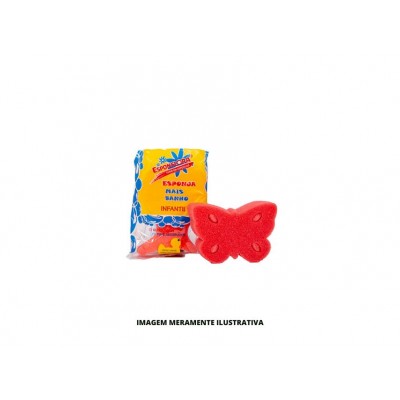 ESPONJA DE BANHO - ESPONFLORA - COLORIDA INFANTIL - FD60